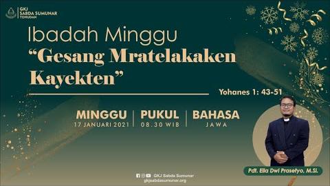 Embedded thumbnail for Ibadah Keluarga Minggu, 17 Januari 2021