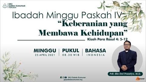 Embedded thumbnail for Ibadah Minggu Paskah IV, 25 April 2021