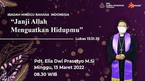 Embedded thumbnail for Ibadah Minggu Pra Paskah 2 Minggu, 13 Maret 2022